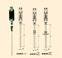 扁接插式铠装热电偶