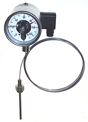 Telemetering thermometer